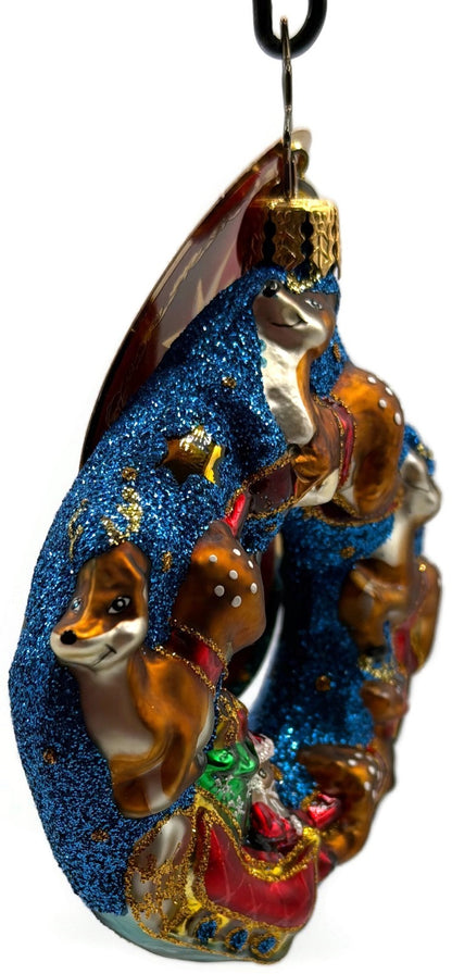 Christopher Radko Santa's Midnight Ride Gem Stars Christmas Ornament 10197392