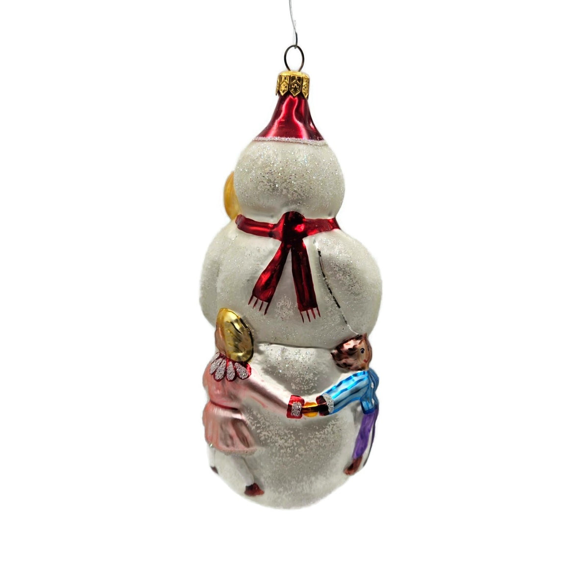 Christopher Radko Snow Dancing Blown Glass Christmas Holiday Ornament 94 091 07