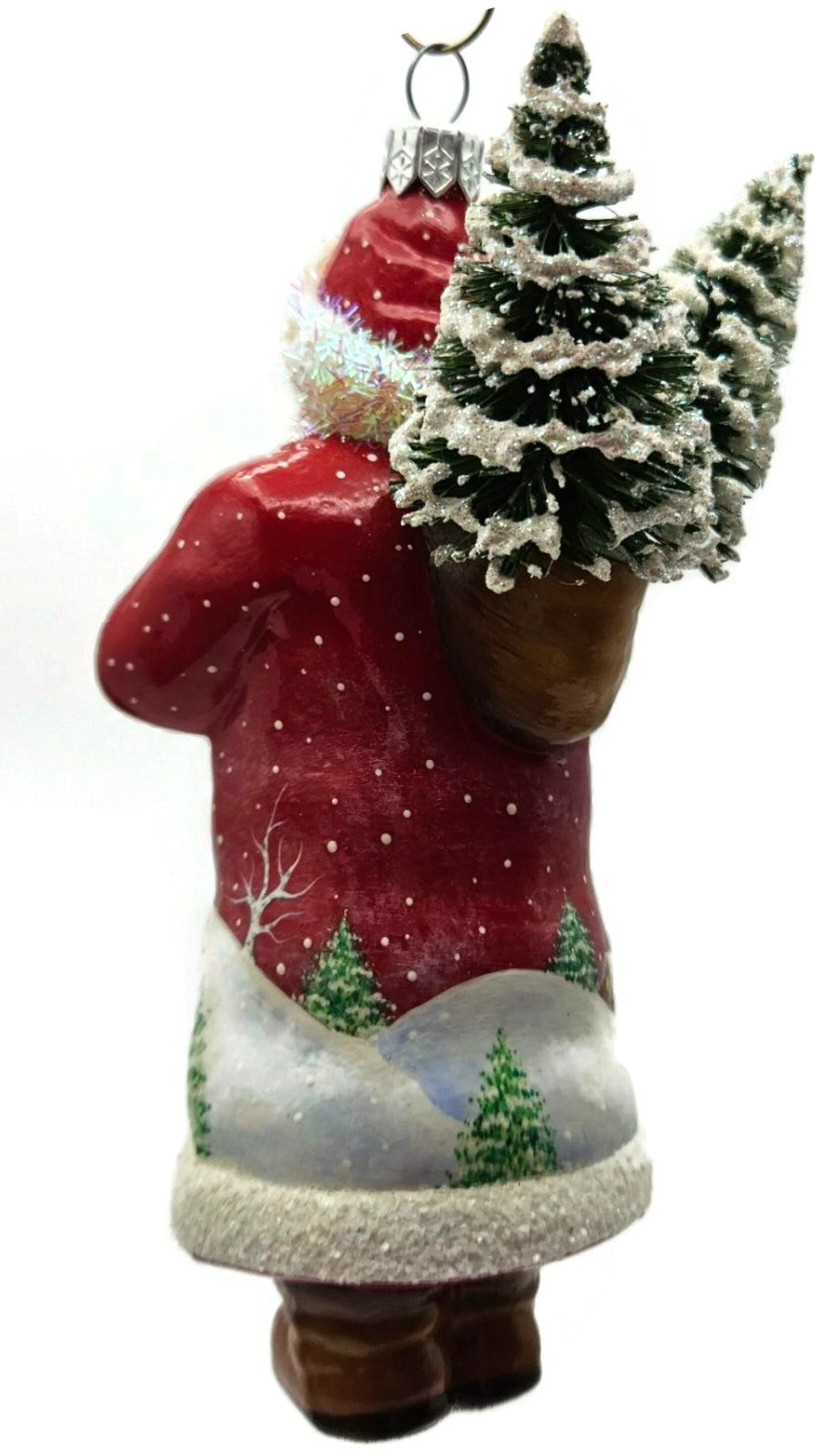 Patricia Breen Oakley Claus Sledding Children Red Christmas Tree Ornament 34325