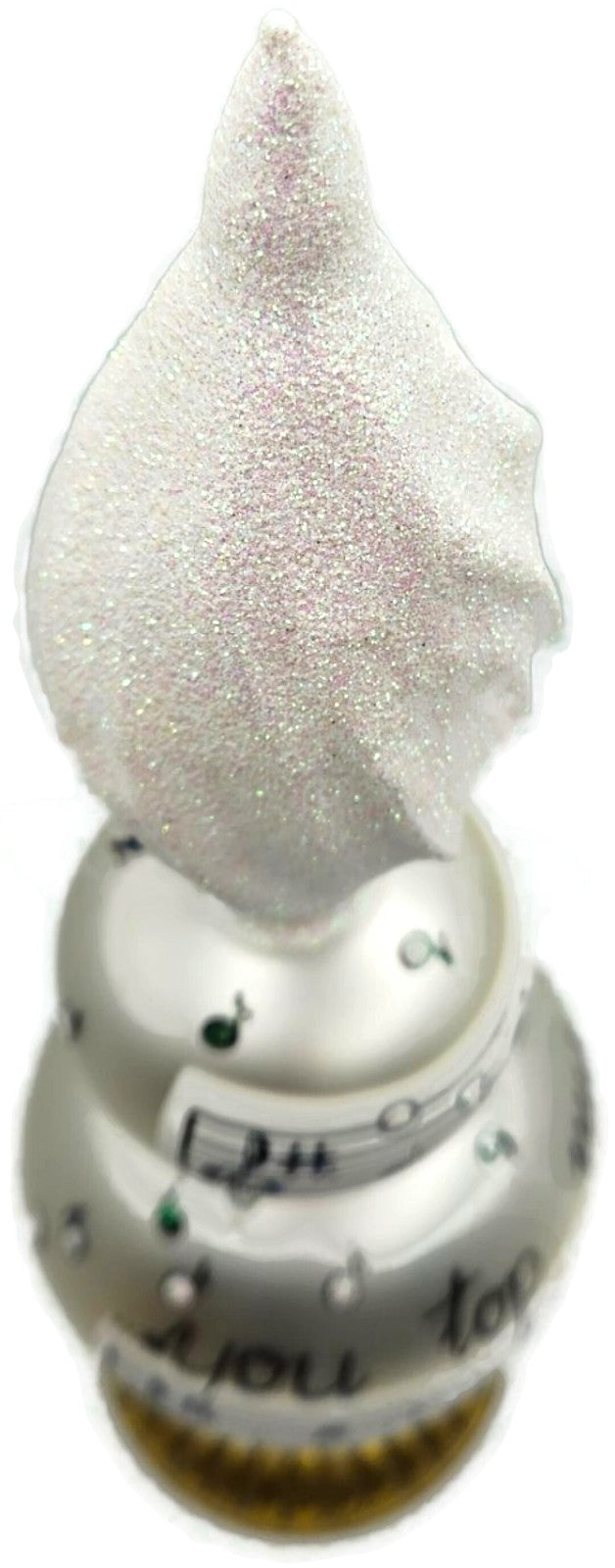Patricia Breen You Top My List Finial Music Sheet Christmas Tree Topper 97868