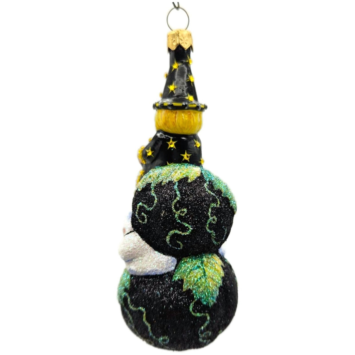 Patricia Breen Spell Bound Black Witch Pumpkin Moon Halloween Ornament 29283
