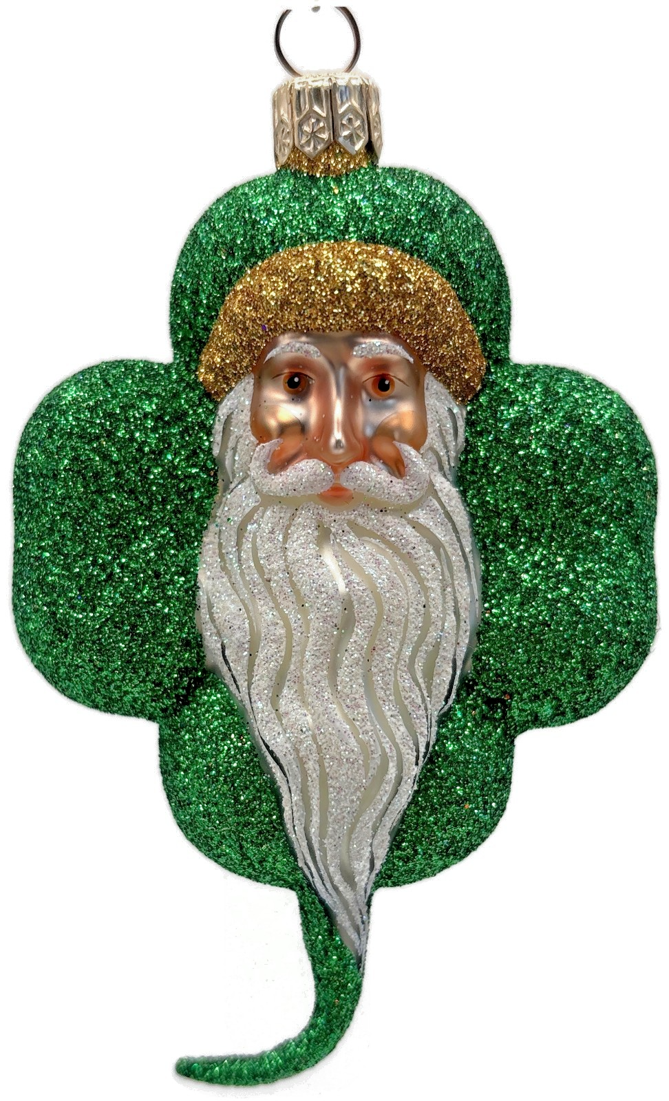 Patricia Breen Eire Santa Green Shamrock St. Patrick's Christmas Ornament 21070