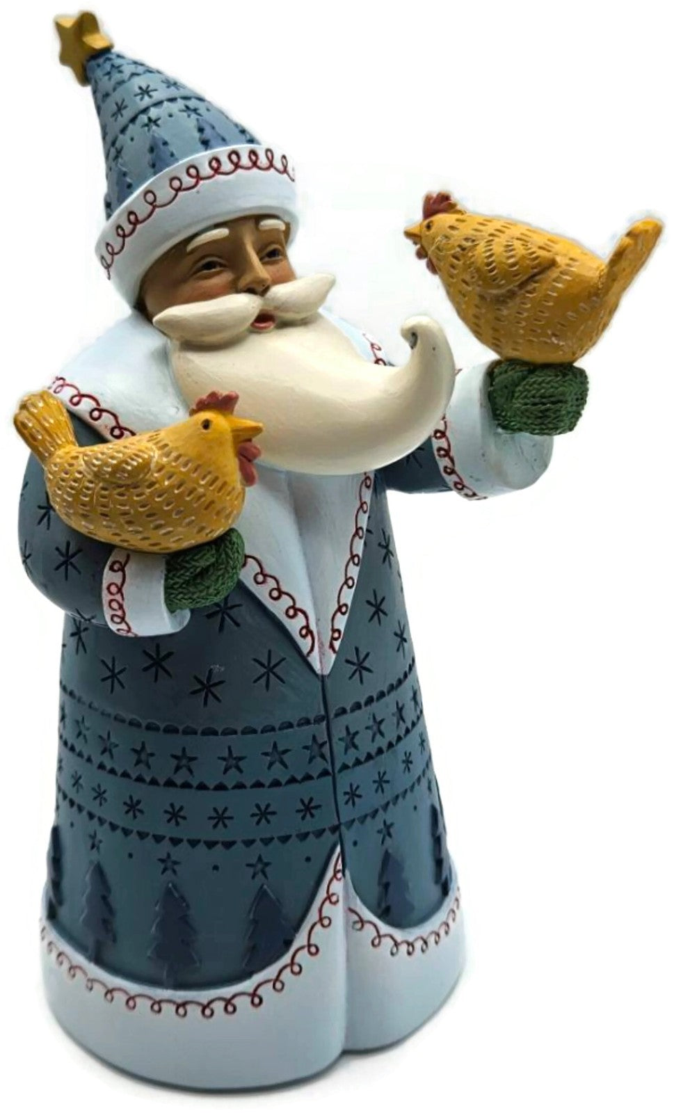 Enesco Artist Gallery Chickens Love Santa Too Beth Logan Christmas Decor 60169873