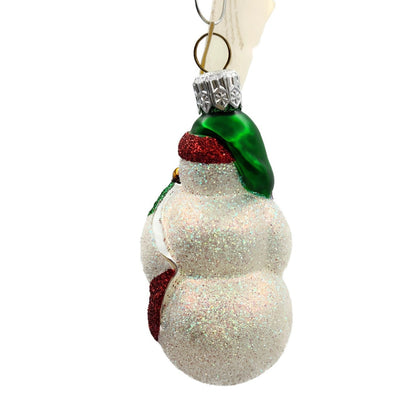 Patricia Breen Miniature Bunker Hill Snowman Green Flag Patriotic Ornament 23293