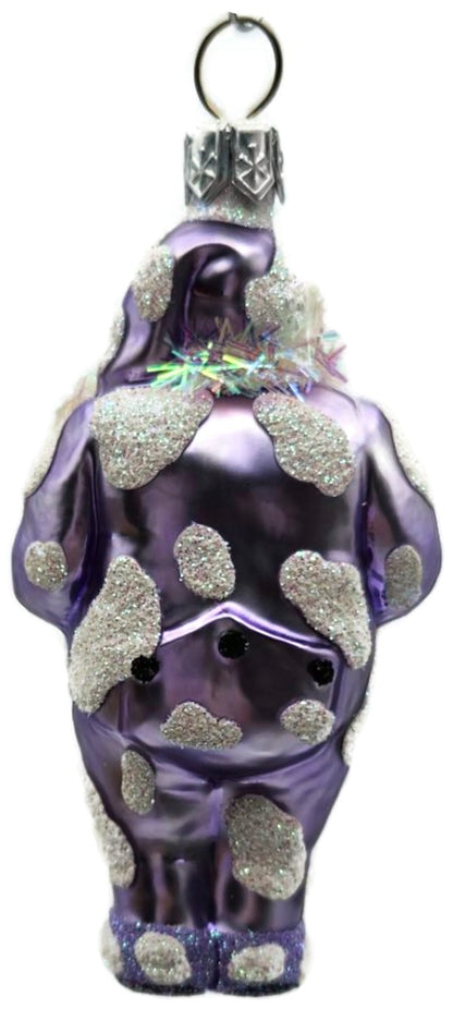 Patricia Breen Good Night Henry Cow Purple Santa Christmas Ornament 2615GIFT10