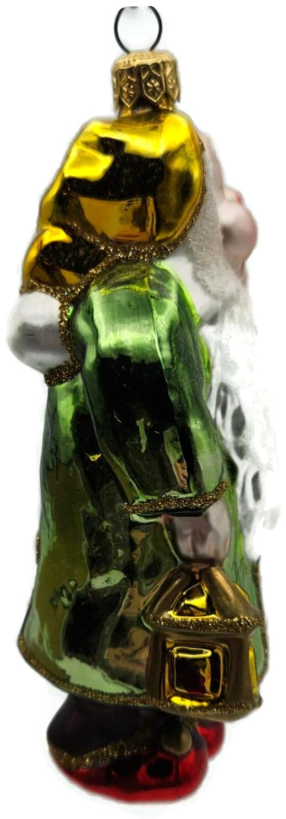 Kurt Adler Polonaise Komozja Sleepy Dwarf Snow White Green Christmas Ornament3