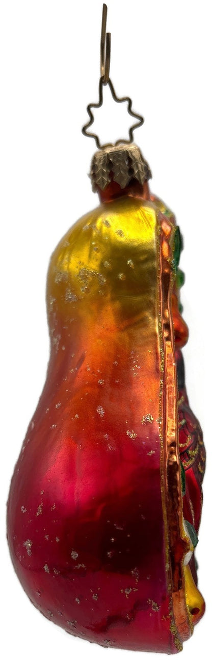 Christopher Radko Partial To Pears Bird Pear Glass Christmas Ornament 10127397