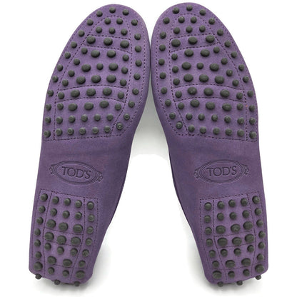 TOD'S Driving Moccasins Loafers Shoes Purple Suede Gommino Womens Size 39.59