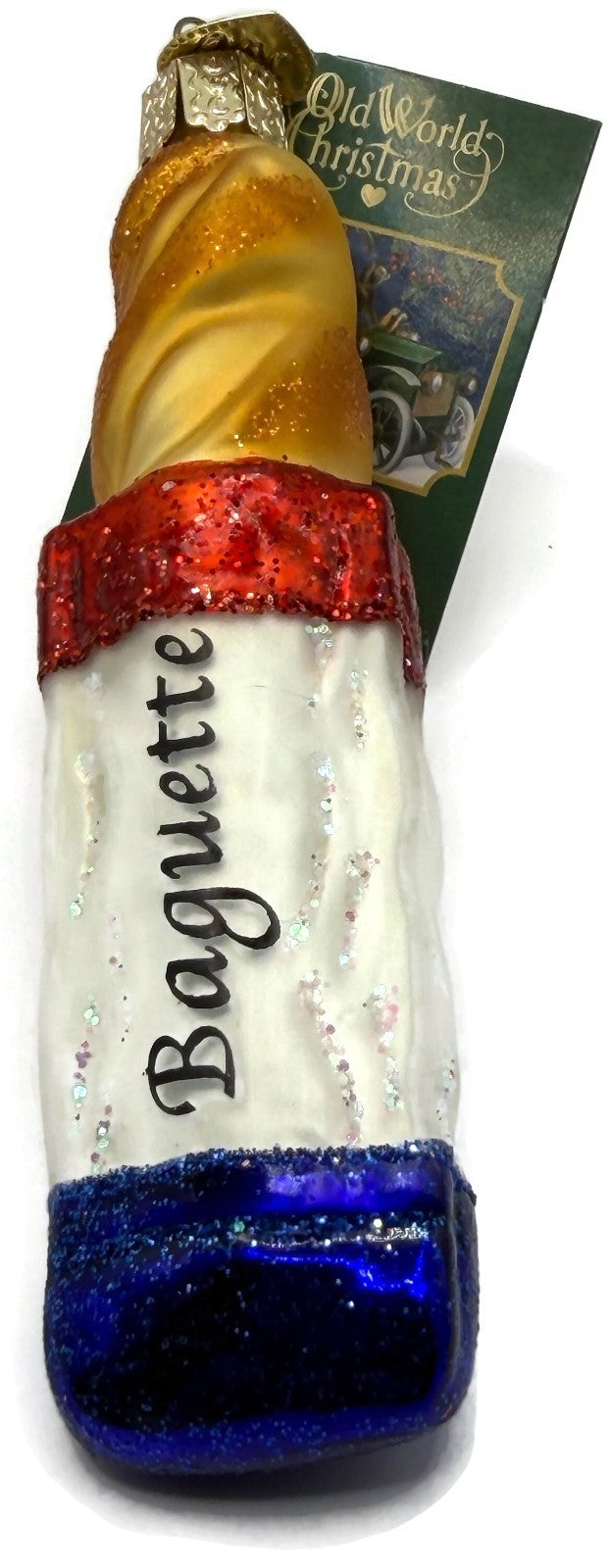 Old World Christmas Baguette French Bread Glass Christmas Ornament 32312 OWC0