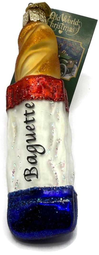 Old World Christmas Baguette French Bread Glass Christmas Ornament 32312 OWC0
