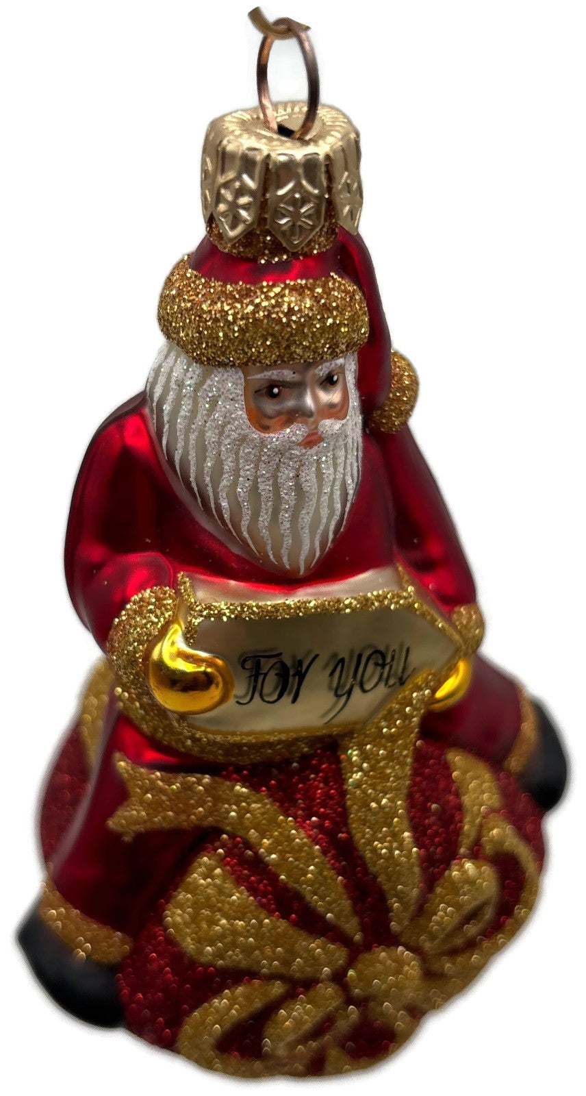Patricia Breen For You Henry Red Gold Santa Claus Gift Christmas Ornament 20138