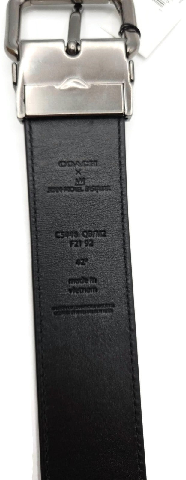Coach x Jean Michel Basquiat Famous Reversible Black Leather Belt 38mm Sz 42 NWT4