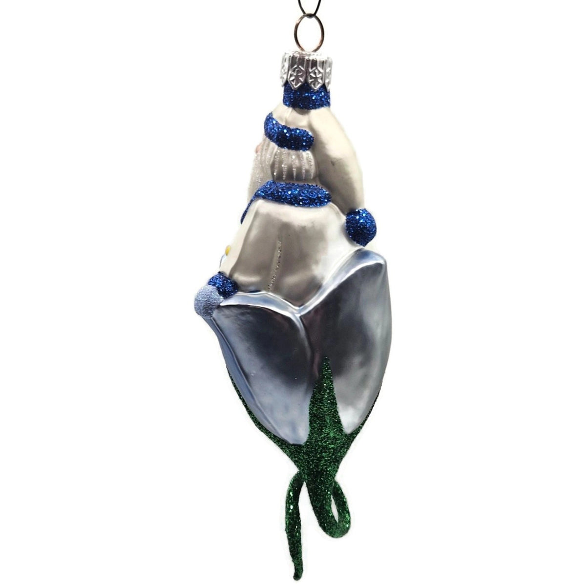 Patricia Breen Bluebell Pearl Santa Blue Flower Spring Christmas Ornament 99958