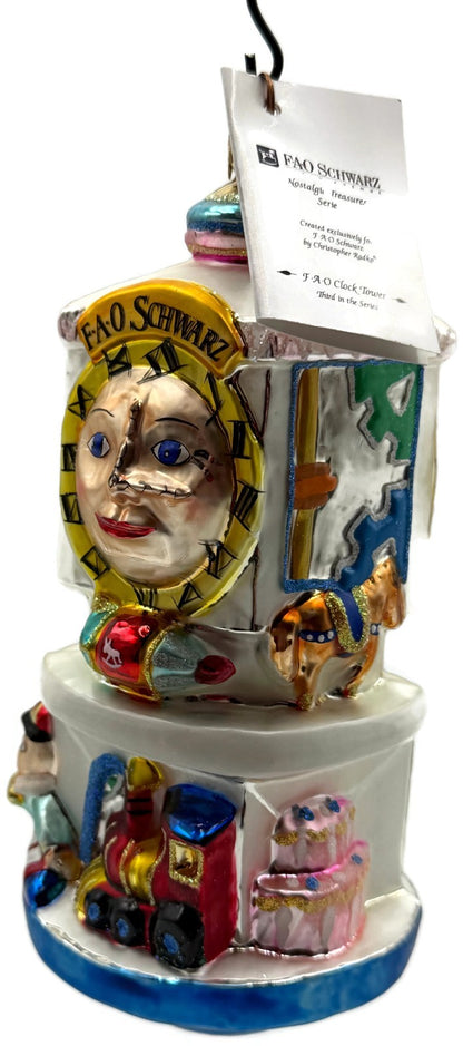 Christopher Radko Fao Schwarz Clock Tower Christmas Ornament 4052/5000 98-FAO-012