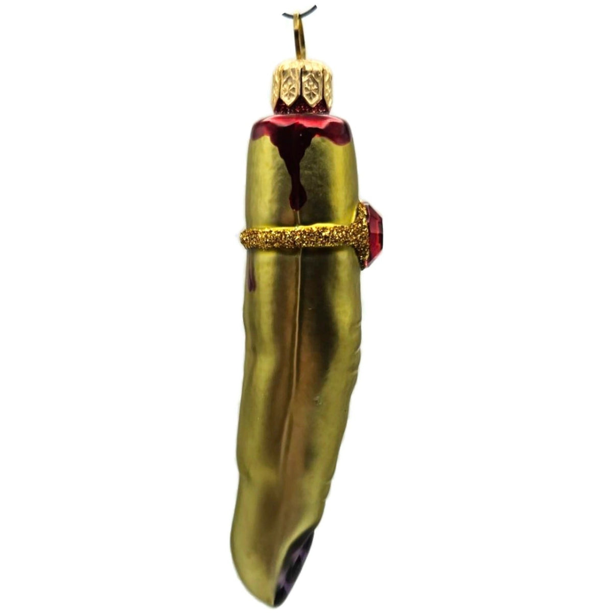 Patricia Breen Halloween Lady Finger Frankalene Green Christmas Ornament 25197