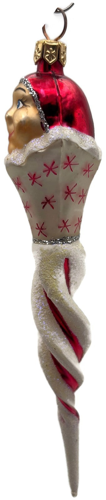 Christopher Radko Jack Frost Jr Red Icicle Christmas Ornament 1998 98-265-08