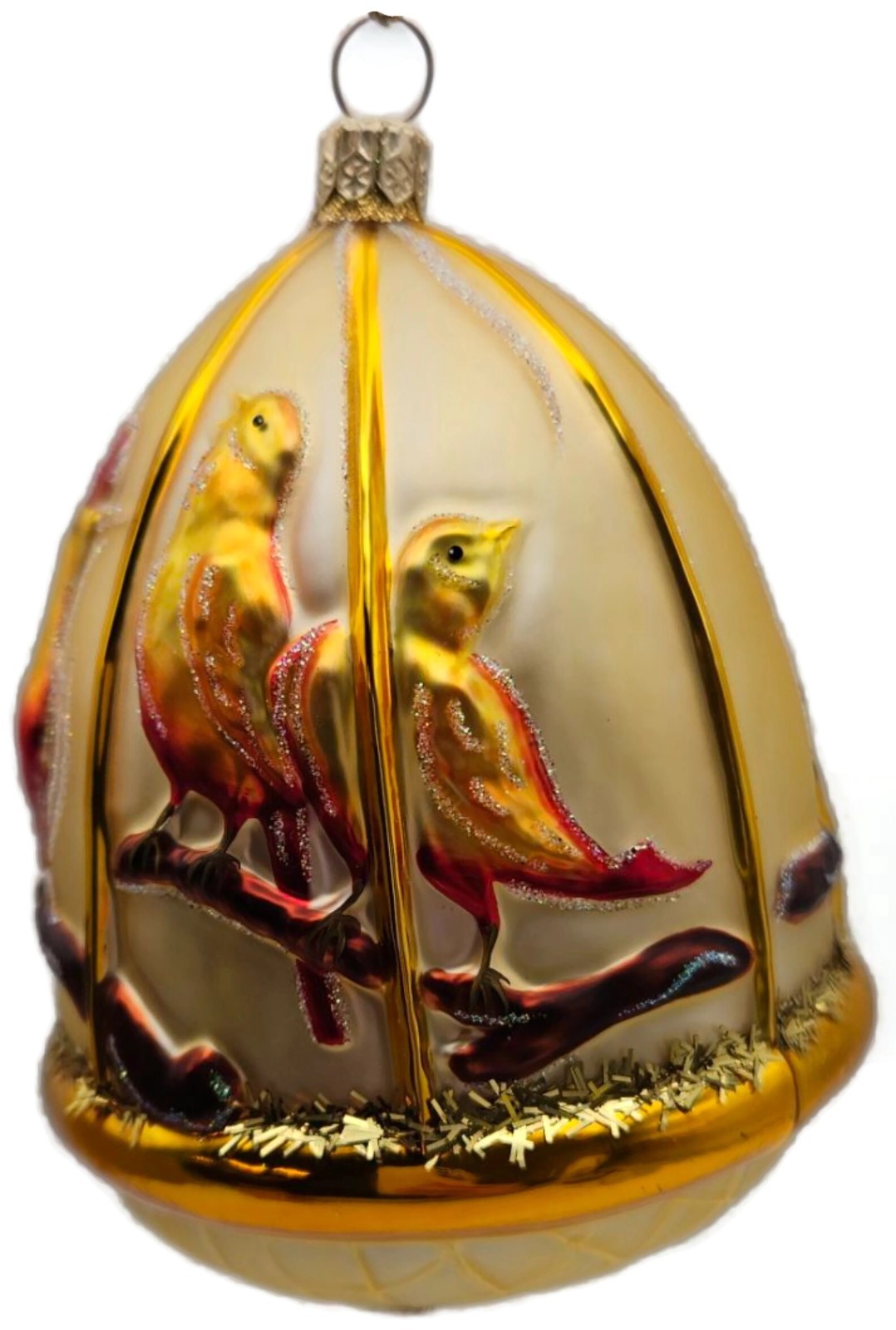 Patricia Breen Four Calling Birds Gold 12 Days of Christmas Series Ornament 20158
