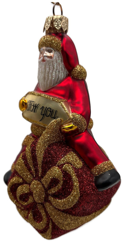 Patricia Breen For You Henry Red Gold Santa Claus Gift Christmas Ornament 20137