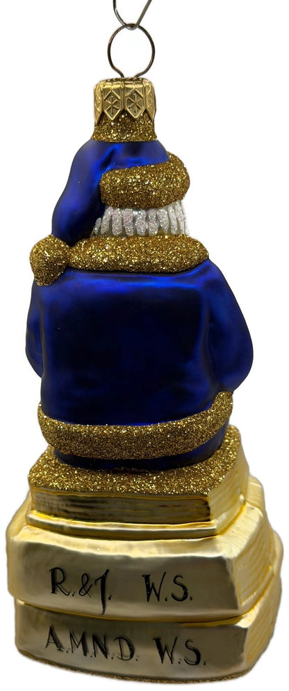 Patricia Breen Santa Reads Romeo Juliet Shakespeare Christmas Tree Ornament 99315