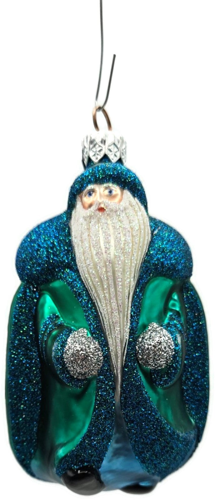 Patricia Breen Scarab Santa Claus Turquoise Bug Spring Christmas Ornament 2000NM0