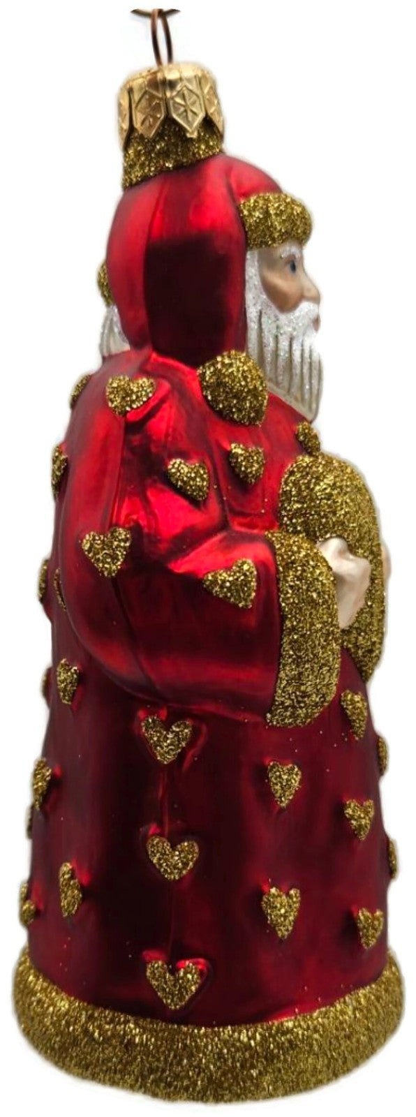 Patricia Breen I Love You Santa Gold Hearts Valentines Christmas Ornament 97252