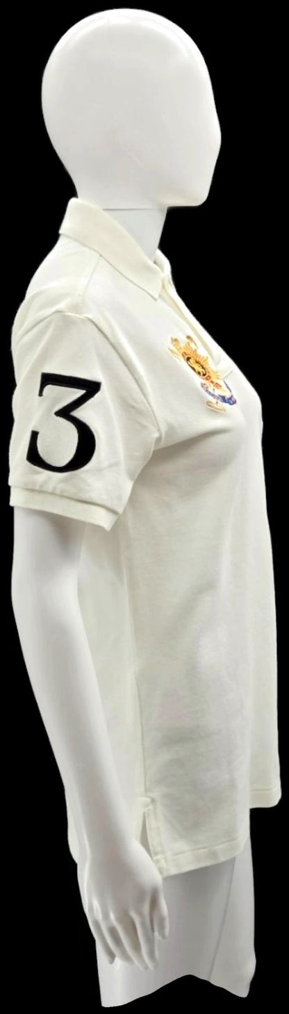 Polo Ralph Lauren Black Watch Polo Team 1996 Crest White Polo Shirt S NWT5