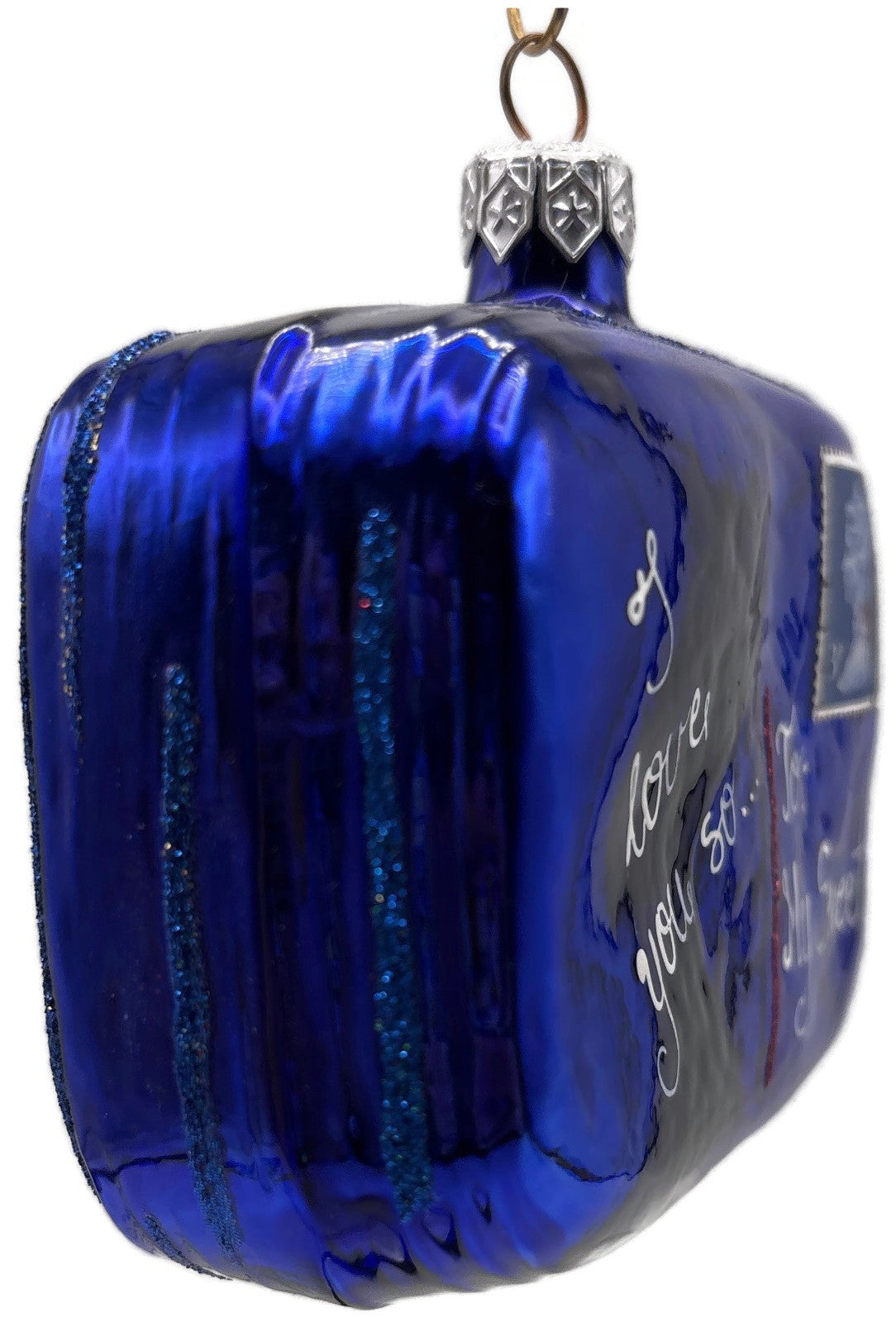 Patricia Breen To My Sweet Blue Shiny Back Valentines Christmas Ornament 97485