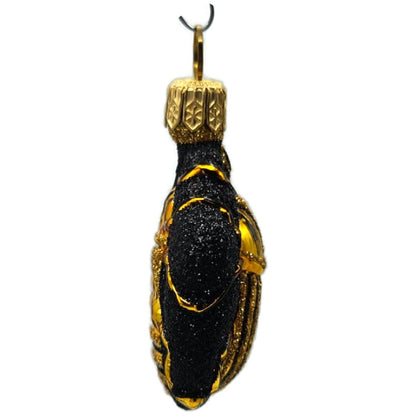 Patricia Breen Bugs Black Gold Beetle Stripe Insect Christmas Ornament 23117