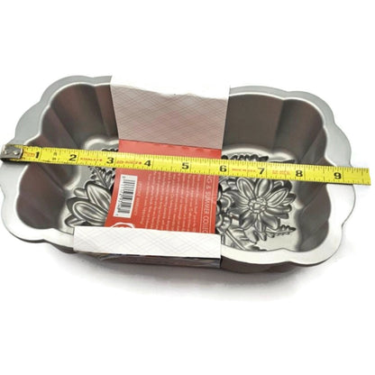 Nordic Ware Wildflower Loaf Cake Pan Heavy Cast Aluminum 6 Cup Non Stick Dessert9