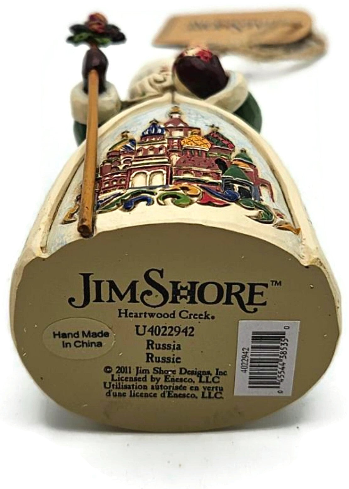 Jim Shore Heartwood Creek Russian Santa St Basil's Cathedral Christmas Ornament9