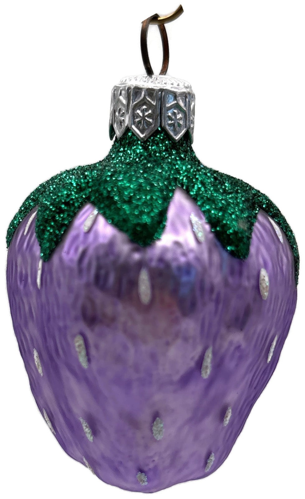 Patricia Breen Frosted Strawberry Lavender Spring Fruit Christmas Ornament 96143