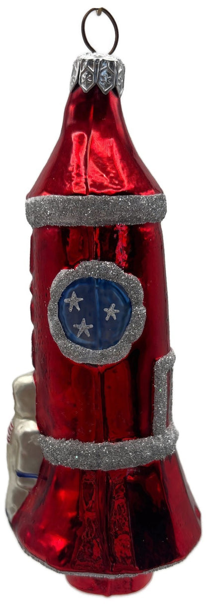 Patricia Breen Rocketboy USA Silver Space Suit Patriotic Christmas Ornament 95346