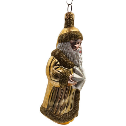 Patricia Breen Snowflake Santa Claus Citrine Signed Christmas Tree Ornament 96454