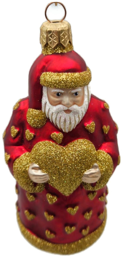 Patricia Breen I Love You Santa Gold Hearts Valentines Christmas Ornament 97258