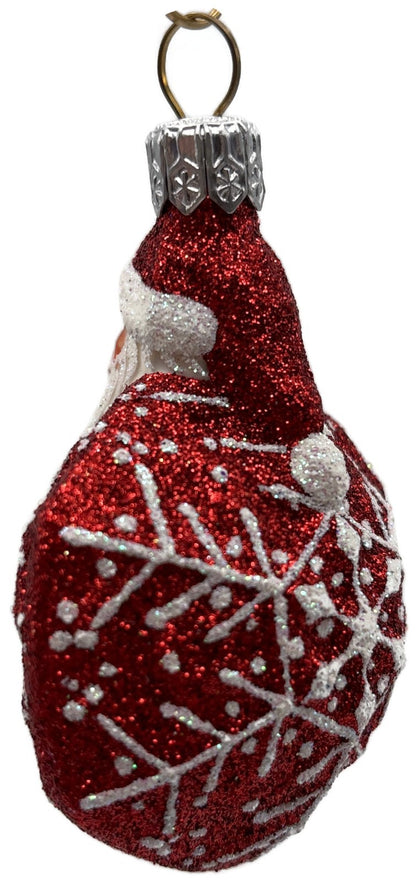 Patricia Breen Snowflake Noel Red White Santa Claus Christmas Tree Ornament 22574