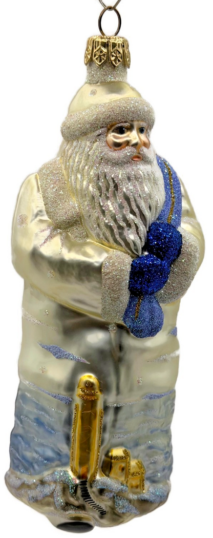 Patricia Breen Santa Of The Safe Harbour Pearl Anchor Summer Ornament 9900ML3