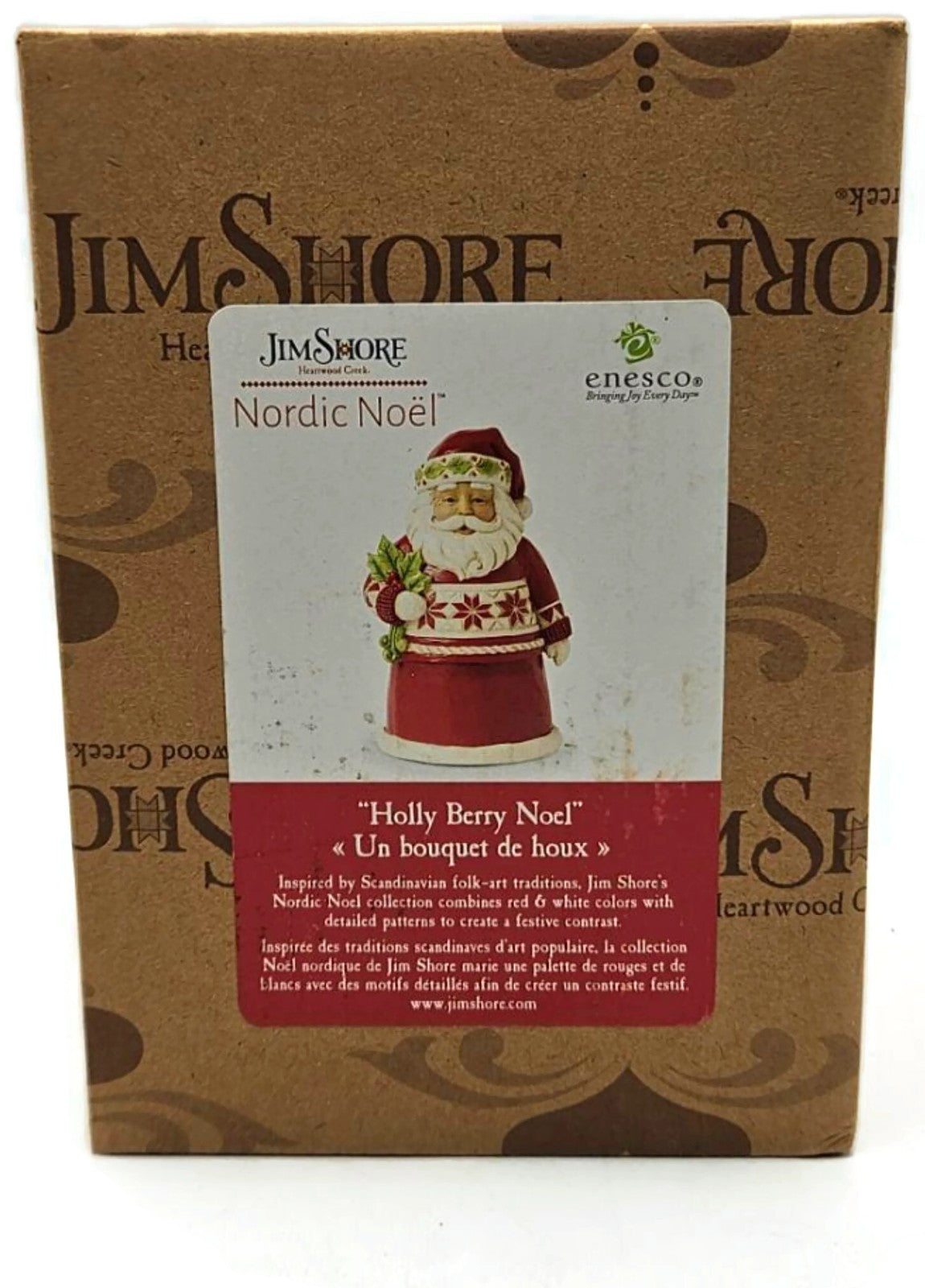Jim Shore Holly Berry Noel Nordic Noel Santa Figurine NIB 601704710