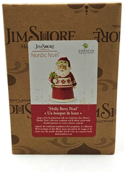 Jim Shore Holly Berry Noel Nordic Noel Santa Figurine NIB 601704710