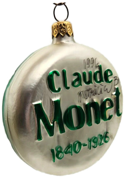 Patricia Breen Japanese Bridge Medallion Monet Date Signed Holiday Ornament 95967