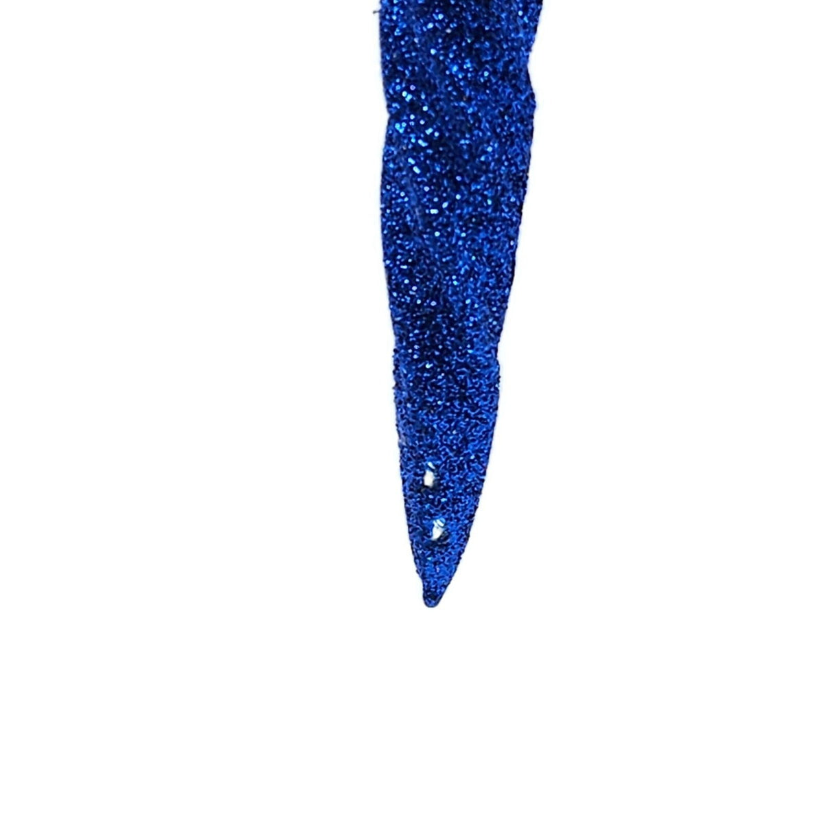 Patricia Breen French Twist Blue Glitter Icicle Christmas Holiday Ornament 95529