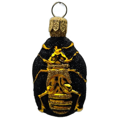 Patricia Breen Bugs Black Gold Beetle Stripe Insect Christmas Ornament 23111