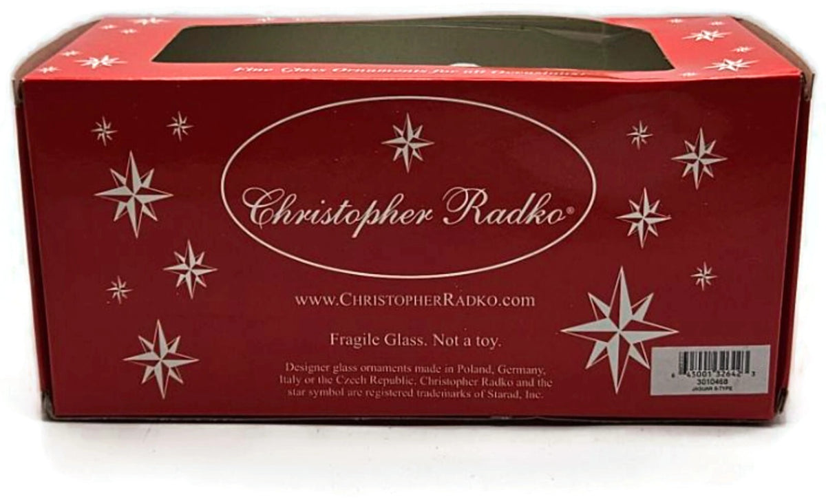 Christopher Radko Jaguar S-Type Santa Car Christmas Ornament 30104685