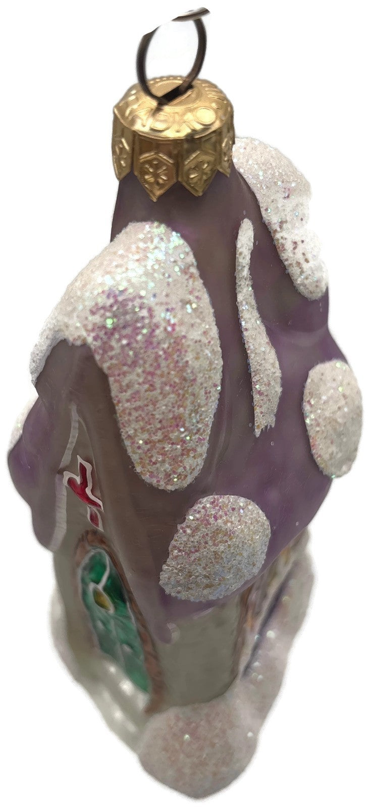 Christopher Radko 1997 Midnight Mass Lavender Cream Church Ornament 95 913 28
