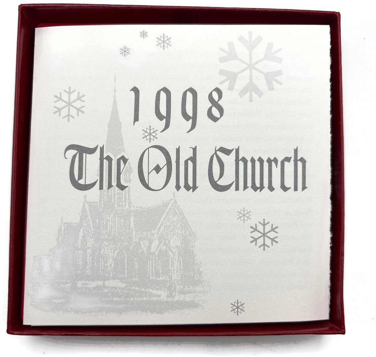 Portland Ornament 1998 The Old Church Gold Plated  Michael Allen Harrison CD9