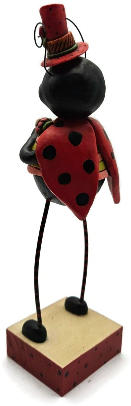Janell Berryman Hugs and Kisses Pumpkinseeds Folk Art Enesco Ladybug Figurine6