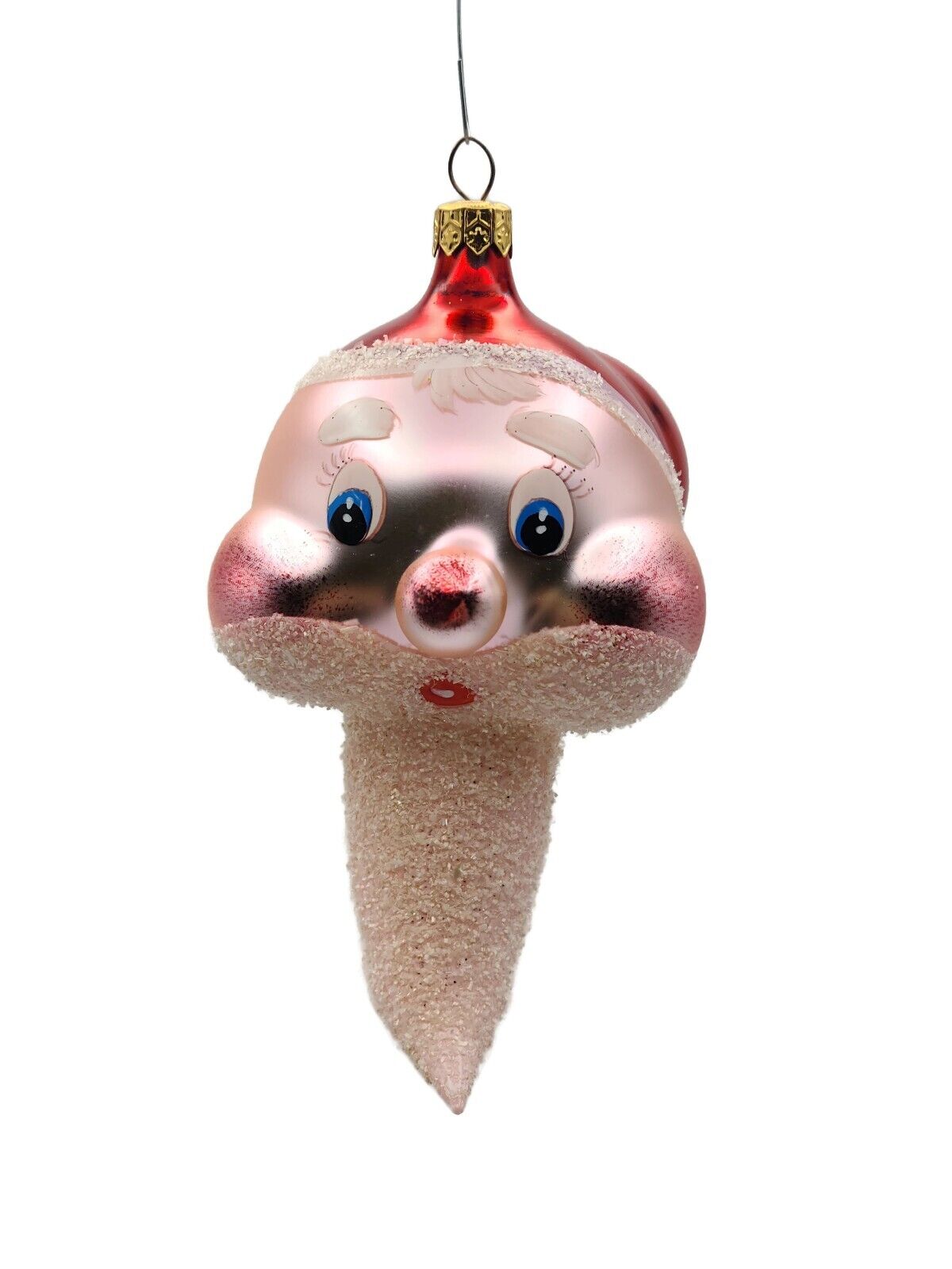 Christopher Radko Cheeky St. Nick Pink Italian Christmas Tree Ornament 95-274-0