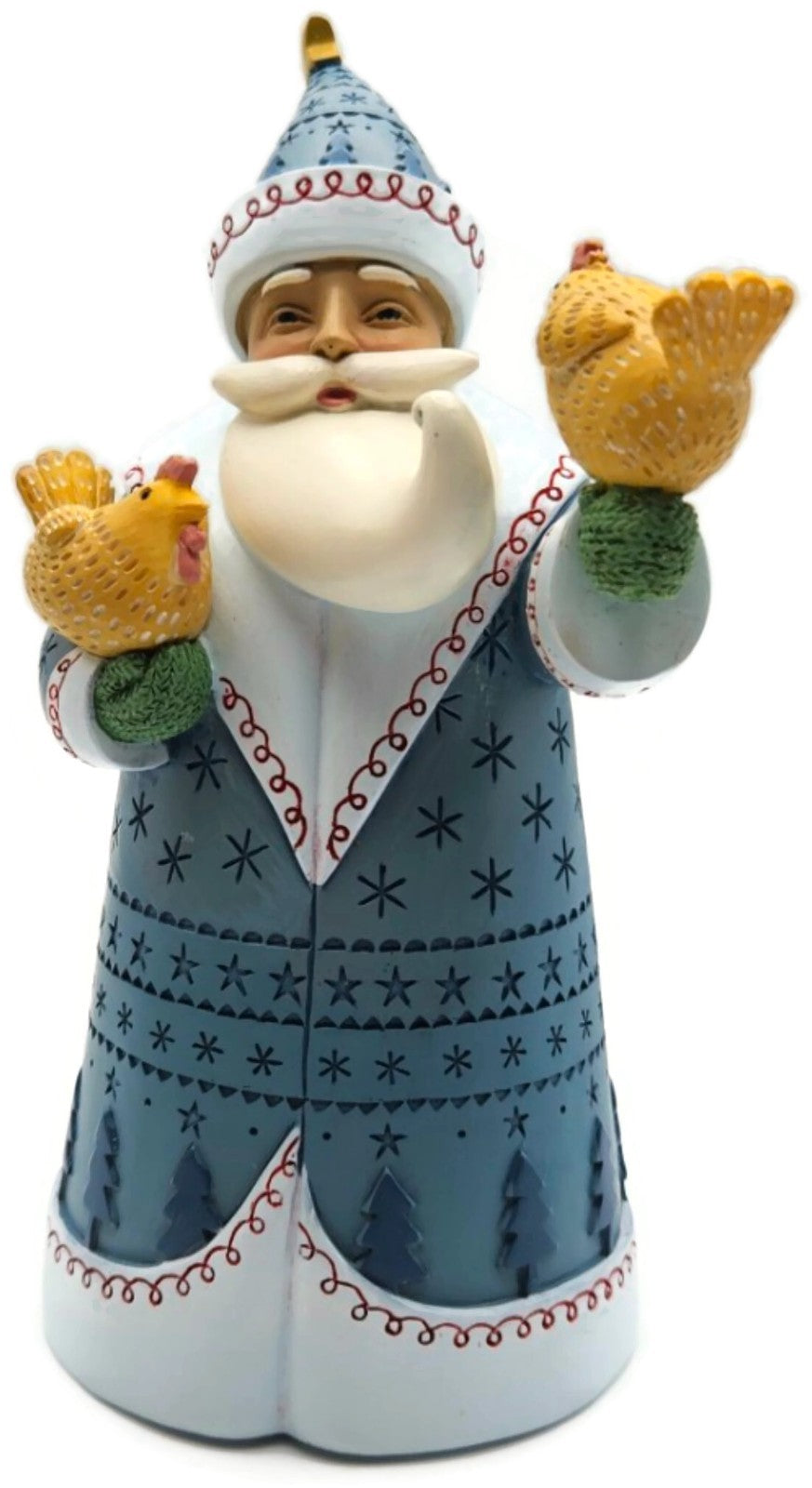 Enesco Artist Gallery Chickens Love Santa Too Beth Logan Christmas Decor 60169870