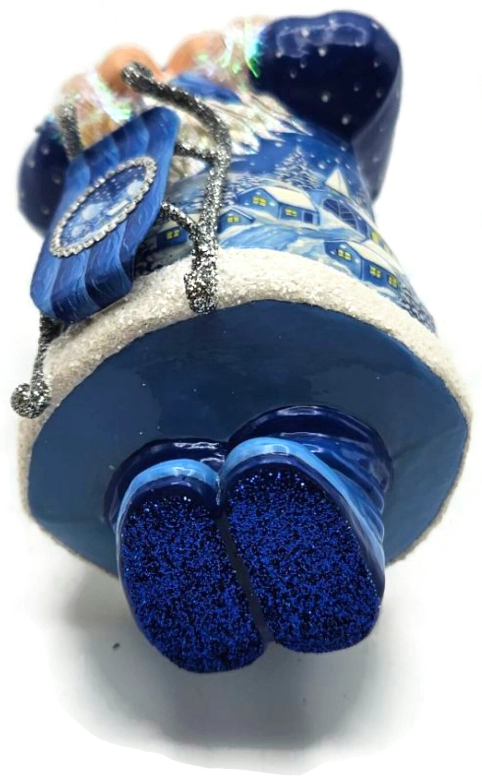 Patricia Breen Oakley Claus Blue Midnight Sleigh Christmas Tree Ornament 34329
