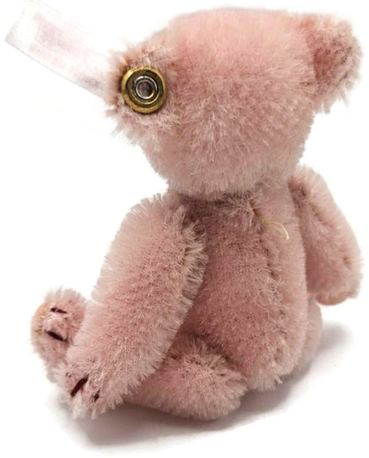 Steiff Club 2013 Annual Loyalty Gift Teddy Bear Rose Pink Mohair 10 CM With COA5