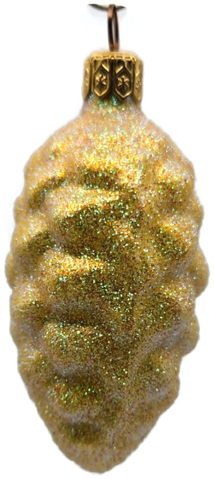Patricia Breen Walk in the Woods Spruce Cone Yellow Christmas Ornament 96511